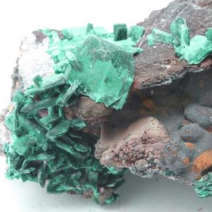 Pseudomorphosis of malachite after azurite
