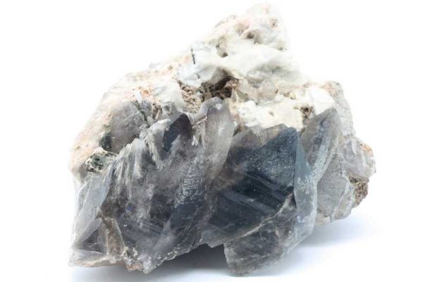 Eudidymite, smoky quartz
