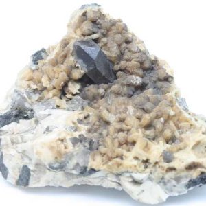 Stilbite, goethite