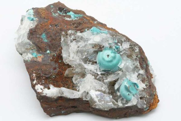 Rosasite, calcite