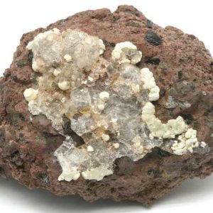 Hyalite, apatite (staffelite)