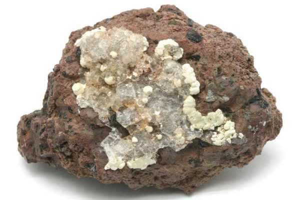 Hyalite, apatite (staffelite)