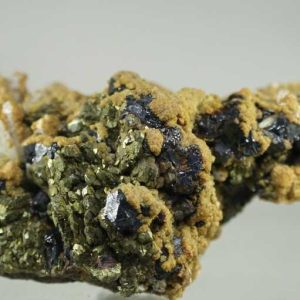 Sphalerite, pyrite, dolomite
