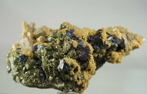 Sphalerite, pyrite, dolomite