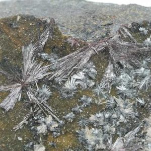 Kermesite, valentinite, gudmundite