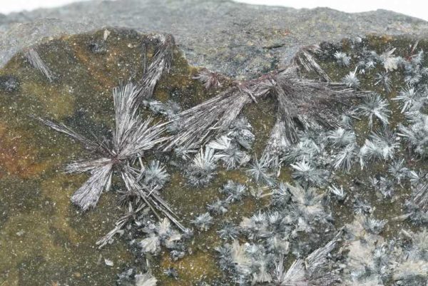 Kermesite, valentinite, gudmundite
