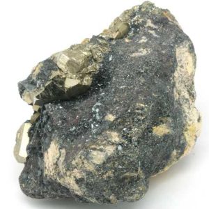 Pyrite, hematite
