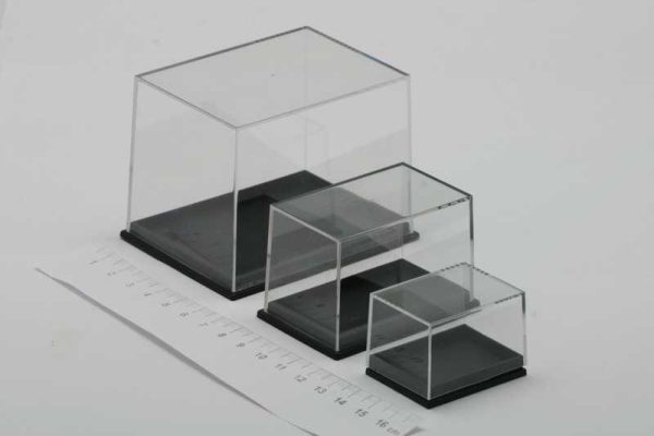 Plastic box - medium black, 10 pieces