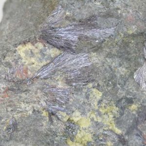 Cinnabar, stibnite