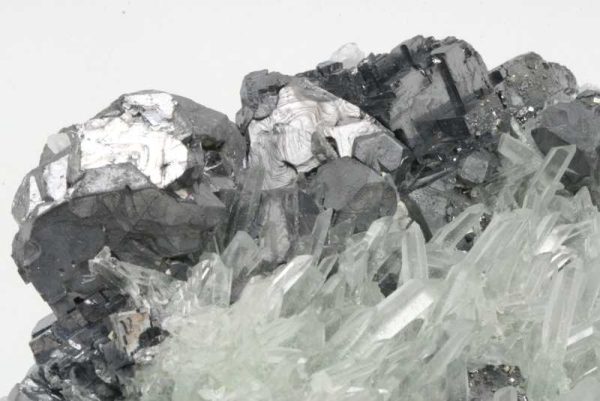 Quartz - Japanese twin, galena - Image 2