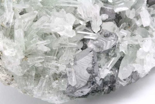 Quartz - Japanese twin, galena - Image 3