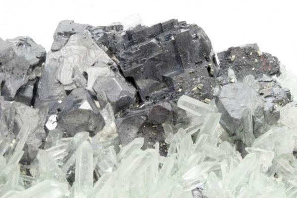 Quartz - Japanese twin, galena - Image 5