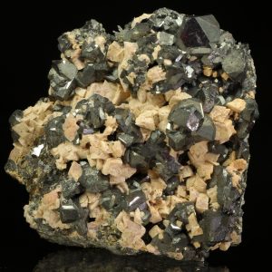 Tetrahedrite, rhodochrosite