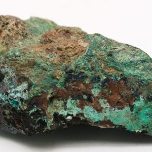Domeykite, azurite, malachite