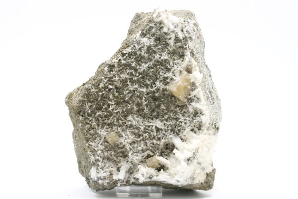 Natrolite, calcite