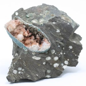 Harmotome, calcite
