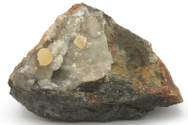 Calcite, chalcedony