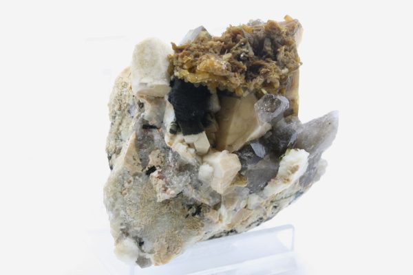 Strigovite, orthoclase, stilbite, smoky quartz - Image 2
