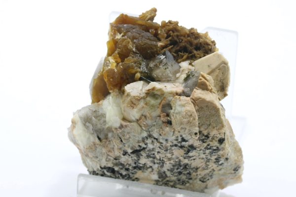 Strigovite, orthoclase, stilbite, smoky quartz - Image 6