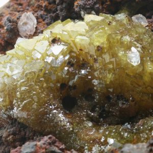 Adamite, calcite