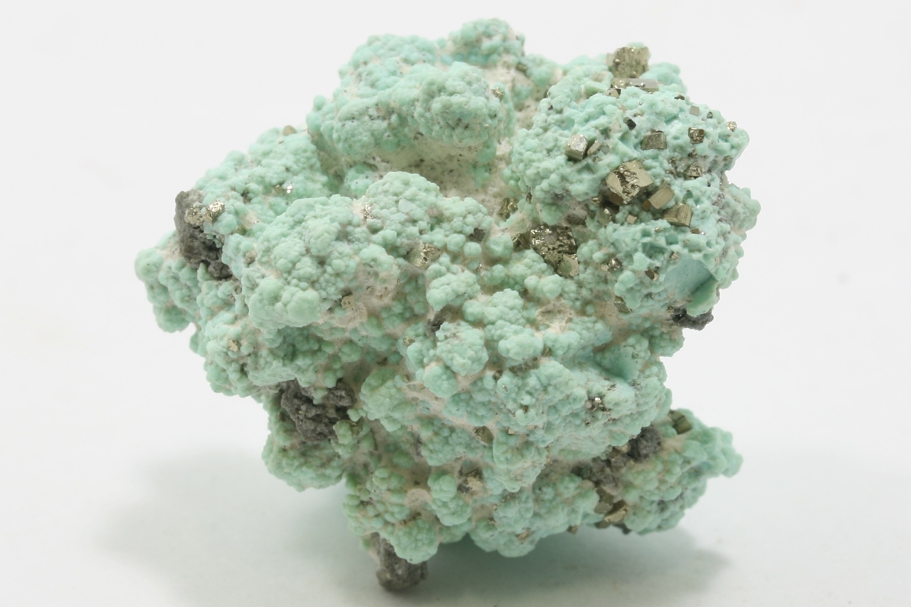 Turquoise, pyrite
