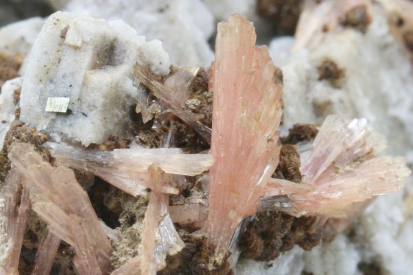 Inesite, hubeite, dolomite