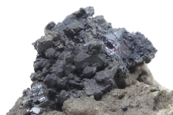 Argentite, proustite, galena