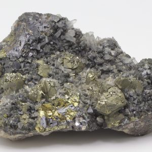 Galena, chalcopyrite, pyrite
