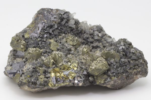 Galena, chalcopyrite, pyrite