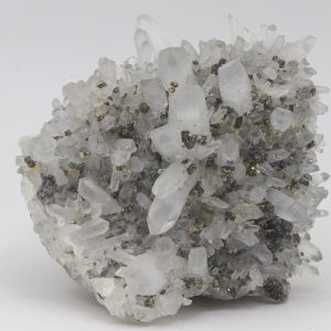 Rock crystal, pyrite