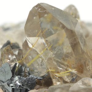 Sagenite, hematite, limonite