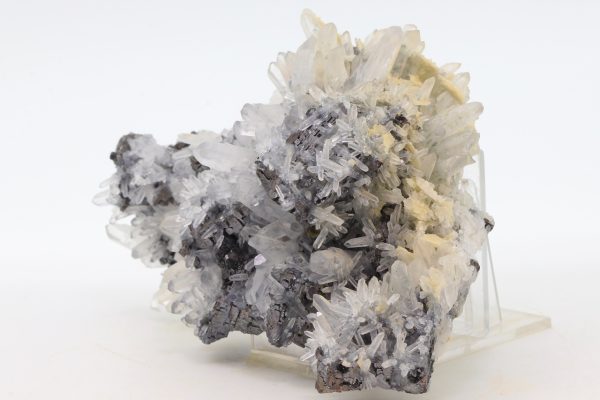 Fibrous galena, rock crystal - Image 4
