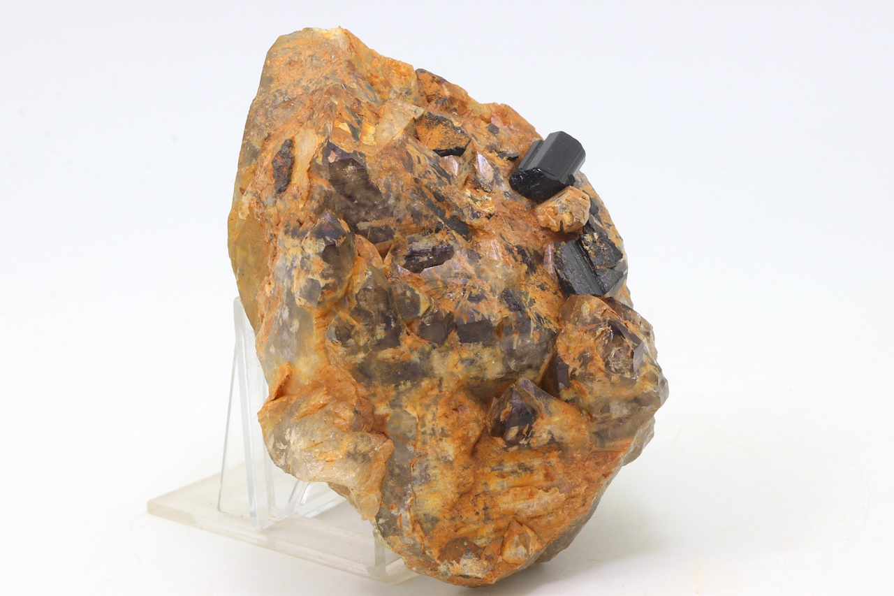 Smoky quartz, skutterudite - Image 2