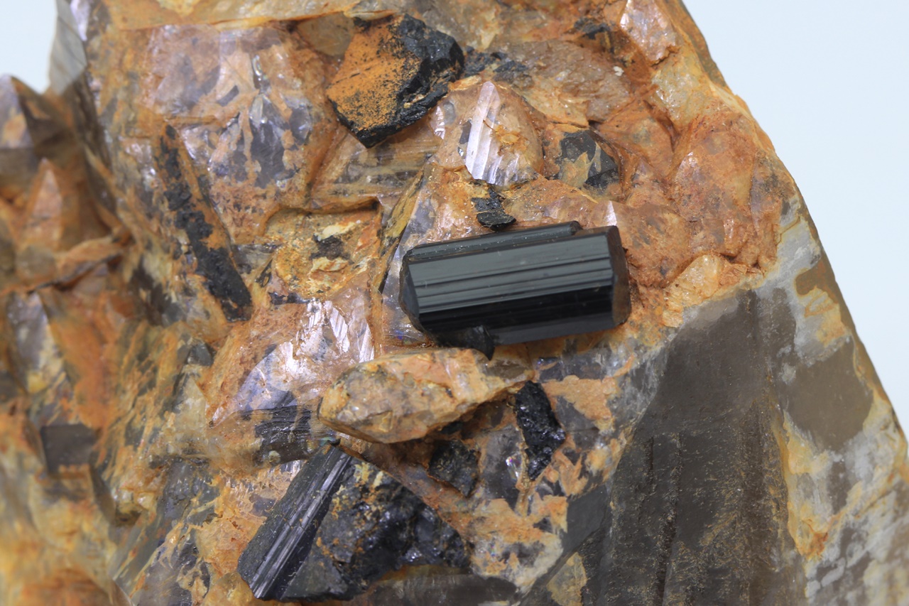 Smoky quartz, skutterudite