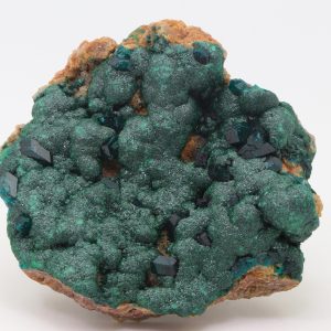 Dioptase, malachite