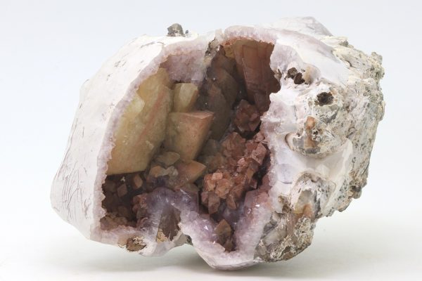Amethyst, calcite