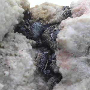 Stephanite, polybasite, silver