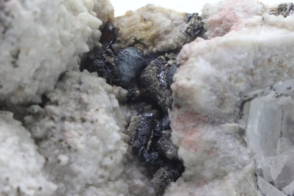 Stephanite, polybasite, silver