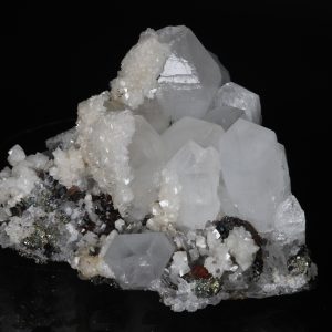 Crystal, pyrite, dolomite