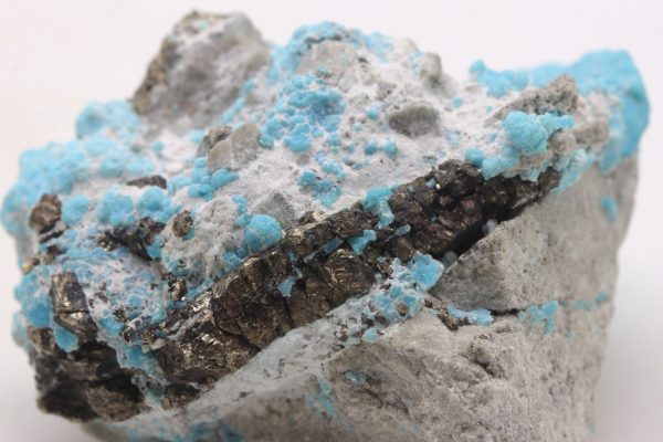 Turquoise, pyrite
