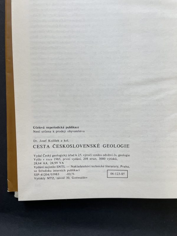 Journey of Czechoslovak Geology: 25th Anniversary of the Establishment of the Czechoslovak Geological Sector - Image 3