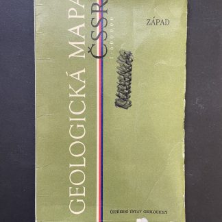 Geologische Karte der ČSSR 1:500 000 - Westen