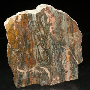 Pyrite, rhodonite