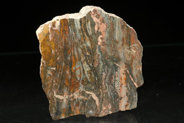 Pyrite, rhodonite