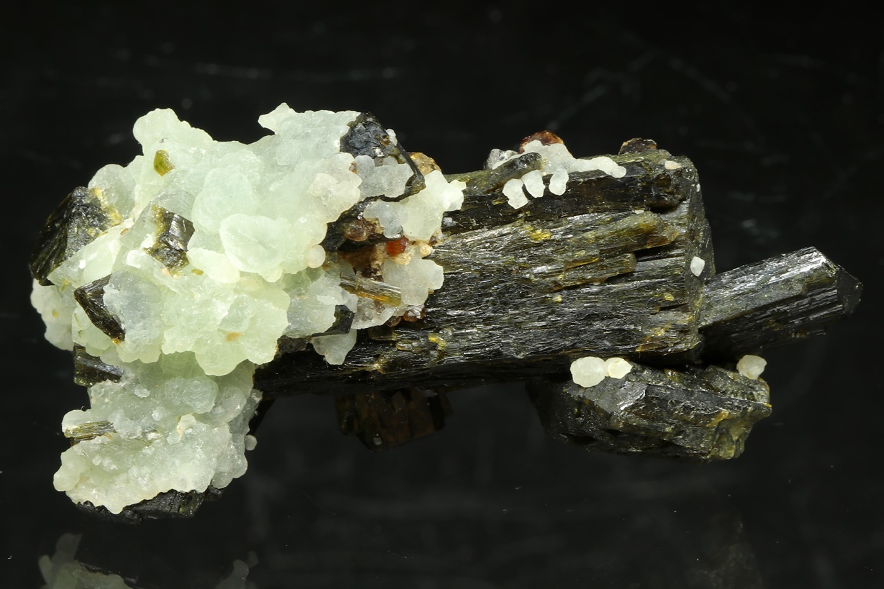 Epidote, prehnite, andradite