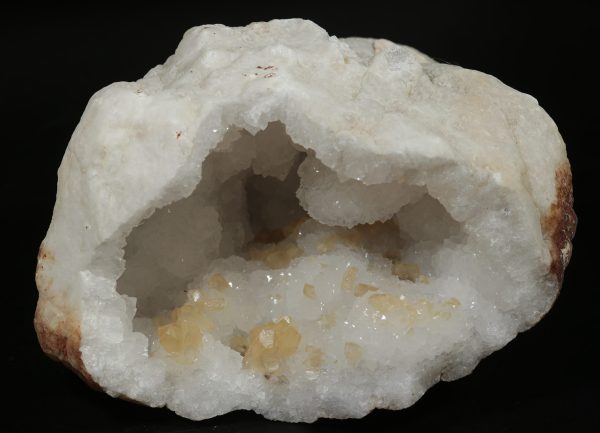 Rock crystal geode, calcite