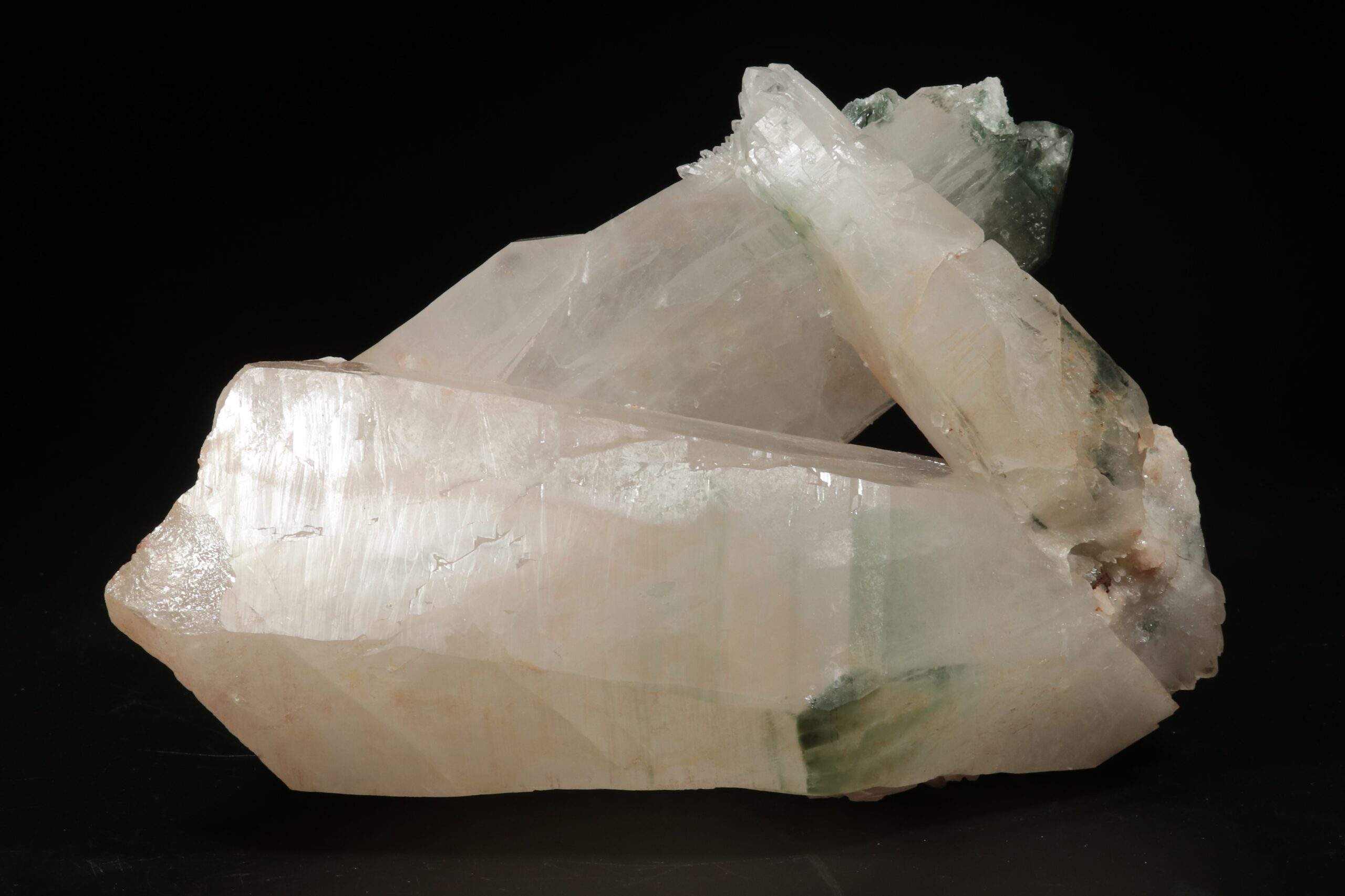 Rock crystal, chlorite