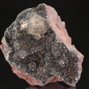 Smoky quartz, hematite