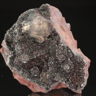 Smoky quartz, hematite