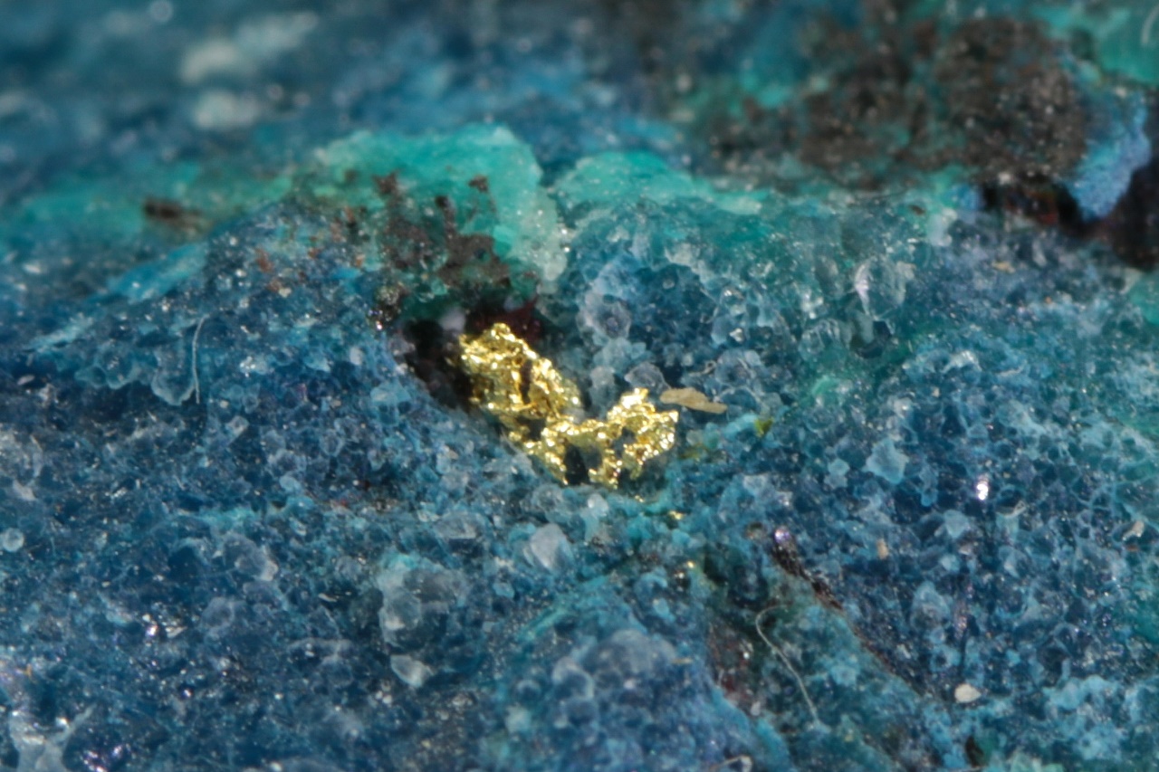 Gold, shattuckite - Image 7
